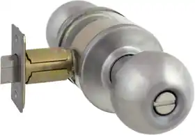 ARROW LOCK RK02BD32D2-3/4BS Privacy Ball Knob 2-3/4in Backset Grade 2 630/US32D