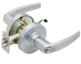Schlage Lock ND80EU-PD-ATH-626-C RX Grade 1 Electric Storeroom Lock Athens Lever 12/24VDC
