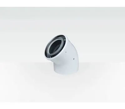 CENTROTHERM ECO SYSTEMS ICEL4645 InnoFlue 4/6 in. Polypropylene 45-Degree Concentric Elbow