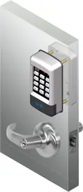 Security Door Controls E75-P-B-E1-Q Entry Check Standalone Electronic Cylindrical Keypad Prox Lock