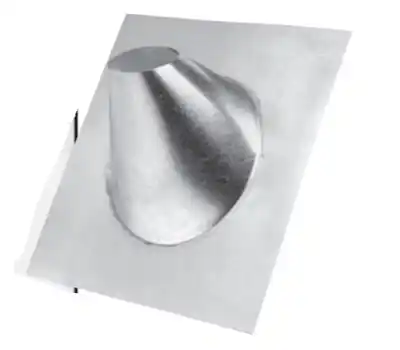 Metal-Fab 4MF-12 4 in. 6/12 to 12/12 Galvanized Steel Roof Flashing