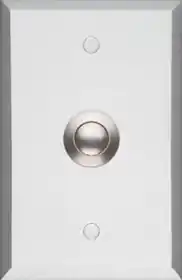 Security Door Controls 451V Single Gang Vandal Push Button Switch On/Off Satin Aluminum