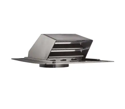 LAMBRO INDUSTRIES 356 6 in. Black Plastic Roof Cap