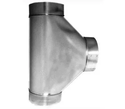 Southwark Metal T308 8 in. 30 Gauge Galvanized Steel Free Flow Tee