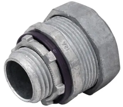 Madison Electric Products LQA-1200 2 in. Die Cast Zinc Liquid-tight Standard Straight Box Connector