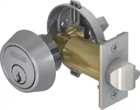 Schlage Lock B250-PD6-626 Gatelatch 2-3/8 inches Single Cylinder 6-Pin C Keyway