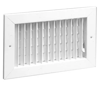 HART & COOLEY 8212012W 20 x 12 in. Steel Single Deflection Register with Multi-Shutter Damper