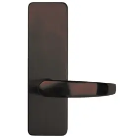 DETEX 02-DM-S-695-RHR Dummy Lever Trim S Lever on Wide Escutcheon for 30 Series Mortise Body Exit Devices