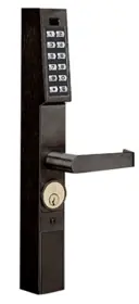 Alarm Lock DL1200ET/10B Trilogy T2 Keypad Narrow Stile Exit Device Lever Trim
