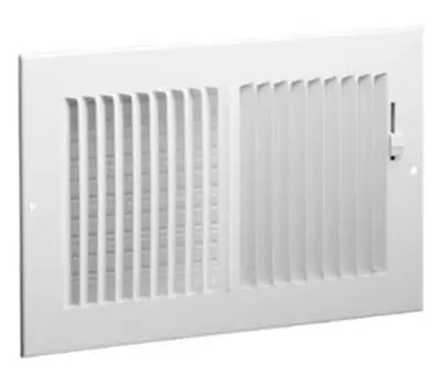 HART & COOLEY 6821004W Register with Multi-Shutter Damper 10 x 4 in.
