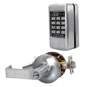 Security Door Controls E75-K-Q-E1-Q Entry Check Standalone Electronic Cylindrical Keypad Lock