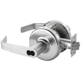 CORBIN RUSSWIN CLX3357-NZD-626-CTSDSFIC Grade 1 Storeroom Newport Cylindrical Lever Small Format IC 6/7-Pin Prep with Disposable Plastic Core