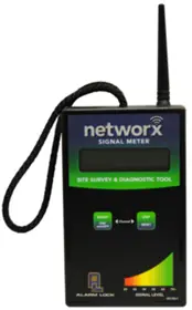 Alarm Lock AL-NSM Signal Meter Perform Diagnostic Testing of Existing Networx Gateway Radio Signals