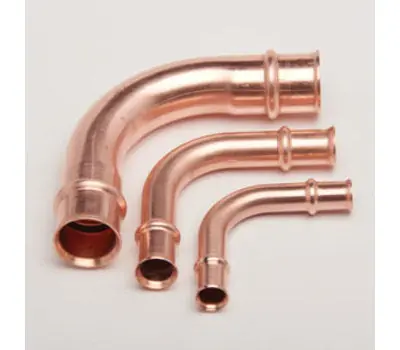 RAPID LOCKING SYSTEM 3.03122E+12 1-3/8 in. Press Copper 90-Degree Elbow