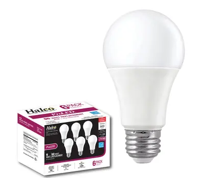 Halco Lighting A19FR9/827/ECO/LED/6 Lamp 9 W