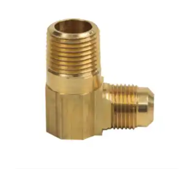 BRASS 409-68 3/8 in. Flare x 1/2 in. Male Brass 90-Degree Reducing Elbow