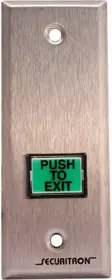 Securitron EEB3N Emergency Exit Button Momentary Narrow Gang 12/24VDC 3 Amp SPDT Relay