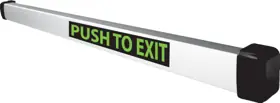SECURITY DOOR CONTROLS PSB560-V-36 Request to Exit Pressure Sense Bar Non-Latching 12/24VDC