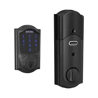 Schlage Lock BE469ZP-CAM-622 Connect Smart Deadbolt with alarm Camelot Trim