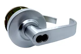 Arrow Lock RLX17BRR26D-IC2-3/4BS Classroom Rigid Broadway Lever SFIC Less Core 2-3/4in Backset Grade 2 626/US26D