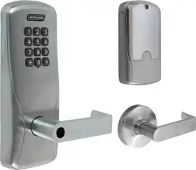 Schlage Electronic Security CO100-MS70KP-RHO626 LD Standalone Keypad Mortise Lock Rhodes Lever Grade 1