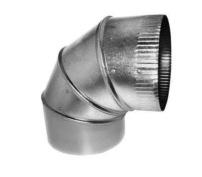 SOUTHWARK METAL 40054 4 in. Crimp x Straight Female 90 Degree Adjustable Elbow