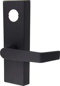 Marks Hardware MESC600F/10B(19BLACK) Exit Trim - Storeroom Lever Escutcheon Trim - 1-1/4in Mortise Cylinder - SC1 Keyway