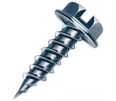 Malco HW8X1ZP Zip-In #8 x 1 in. Hex Washer Head Self-Piercing Sheet Metal Screw Pack of 3500