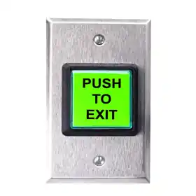 DORTRONICS 5215-SPB-E1 1-1/2in Square Illuminated Push Button Switch