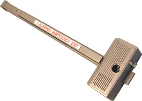 ALARM LOCK 715X28X88 Delayed Egress Exit Alarm 15 Seconds Hardwired with 9V Battery Back-up Requires Rim Cylinder Includes 10ft Cable Door Cord 17in
