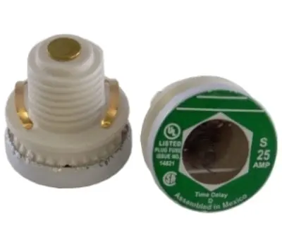 BRAMEC 5828 15 Amp 125V Type S Time Delay Plug Fuse