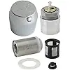 CHICAGO FAUCETS 665-RKPCP MVP Metering Push Handle Retrofit Kit Chrome-Plated