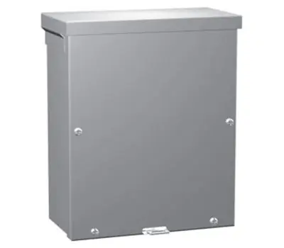 HAMMOND C3R664SC 6 x 6 x 4 in. 16 or 14 gauge Galvanized Steel Screw Cover Junction Box