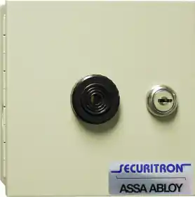 Securitron BA-XDT-24 Exit Delay Timer with Enclosure Surface Mount Piezo Sounder Door Label 100mA at 24VDC