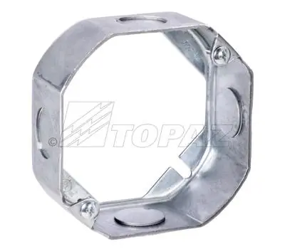 TOPAZ EG411 4IN STEEL OCTAGON BOX