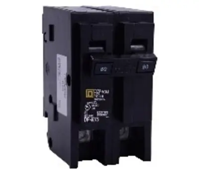 TELEMECANIQUE HOM250 50 Amp 2-Pole Type HOM Plug-On Miniature Circuit Breaker