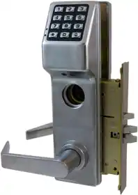 Alarm Lock DL3500CRR/26D Trilogy T3 Keypad Mortise Lock Right Hand Deadlatch Weather Proof