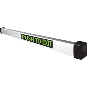 Security Door Controls MSB550-V-36 Request to Exit Mechanical Switch Bar Non-Latching with PT-2U Power Transfer Loop 36in