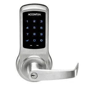Accentra AU-NTB613-NR nexTouch Push Button Keypad Cylindrical Lock Augusta Lever