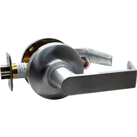 SECURITY DOOR CONTROLS Z7252-E5-Q Electrified Cylindrical Lockset Dual Voltage 12/24VDC