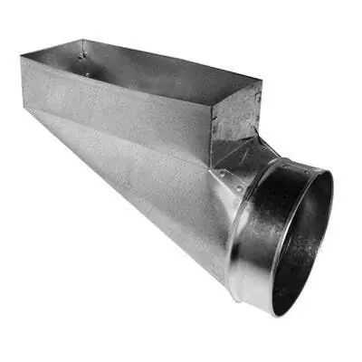 Gray Metal South 10X6X8-112R Register Boot- End Center 10x6x8 (12/BOX)