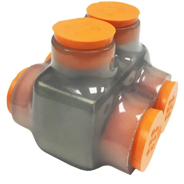 Morris 97332 Clear Insulated Multi-Cable Connector - Dual Entry 2 Ports 2-14 Wire Range