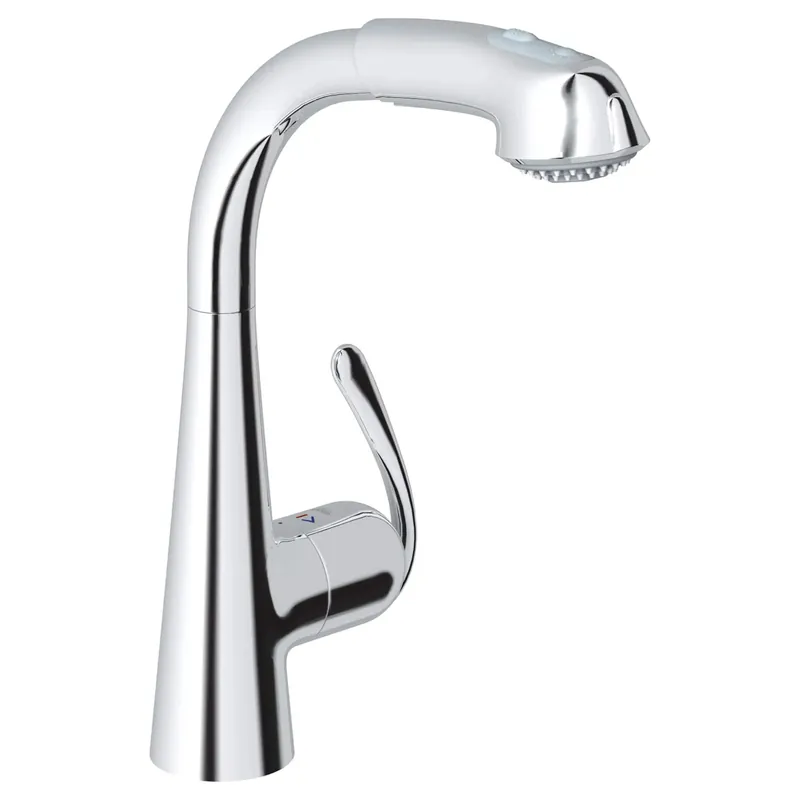 GROHE 33893000 Single-Handle Pull-Out Kitchen Faucet Dual Spray 1.75 GPM