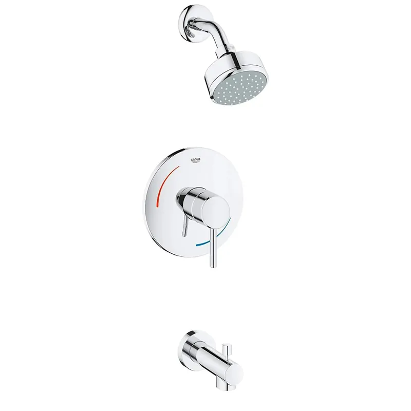 GROHE 35073001 Concetto Pressure Balance Valve Tub/Shower Combo