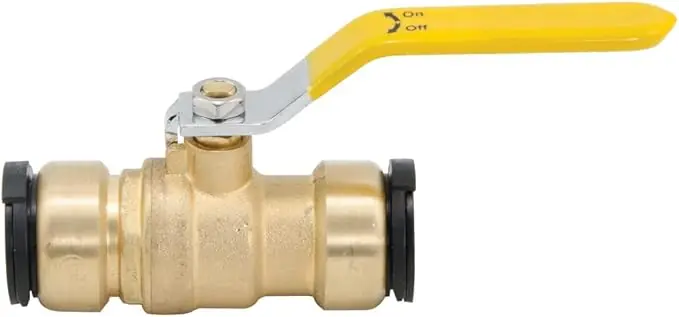 WATTS LF47FBVQC-14 AquaLock Brass Series Ball Valve Fitting 3/4 inches CTS x 3/4 inches CTS
