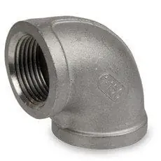 Smith-Cooper S3114E 012 1-1/4 inches 150# 304 Stainless Steel Cast Threaded 90 Elbow
