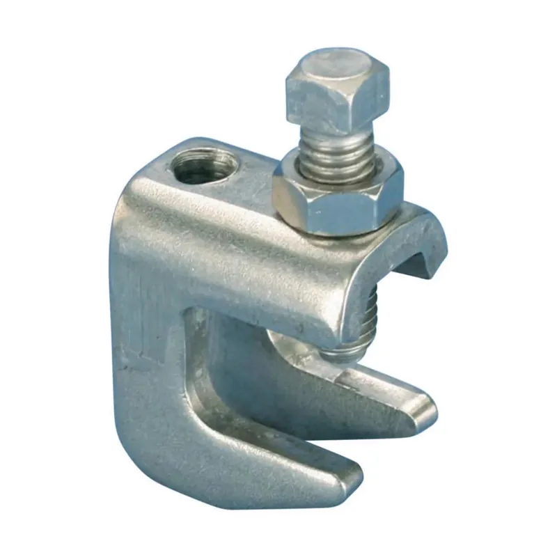 Erico 3050037S4 Stainless Steel Beam Clamp Top Mount 3/8 inches Rod 5/8 inches Max Flange